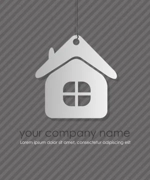 Vector home icon design element. Stock Illustration