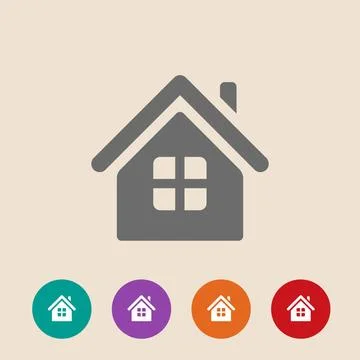 Vector Home Icon Vector Home Icon in flat style onbackground Copyright: xZ... Stock Photos