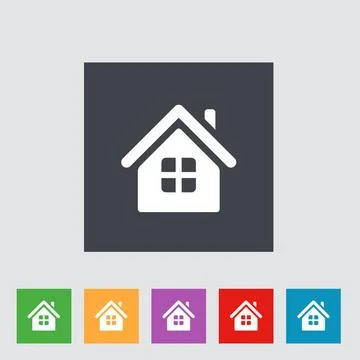 Vector Home Icon Vector Home Icon in flat style onbackground Copyright: xZ... Stock Photos