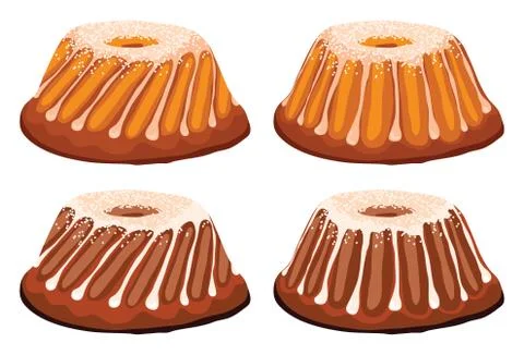 Vector homemade cakes Stock Illustration