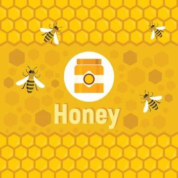 Vector honey concept Stock Illustration