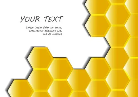 Vector : Honeycomb abstract vector background Stock Illustration