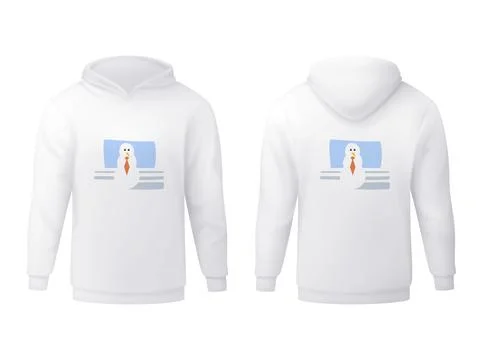 Vector hoodie in mesh gradient style. Editable color Stock Illustration