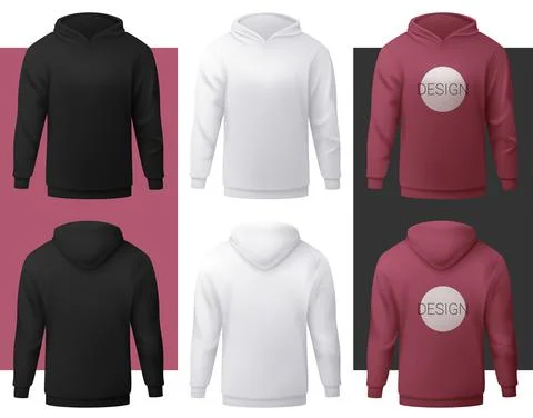 Vector hoodie in mesh gradient style. Editable illustration Stock Illustration