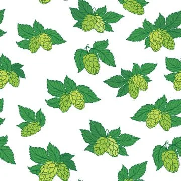 Vector Hops Pattern Stock Illustration