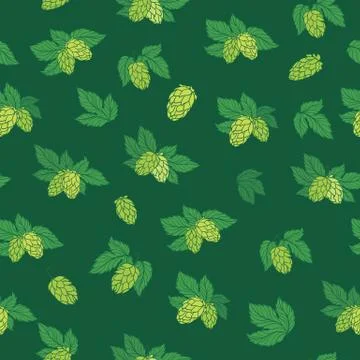 Vector Hops Pattern Stock Illustration