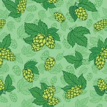 Vector Hops Pattern Stock Illustration
