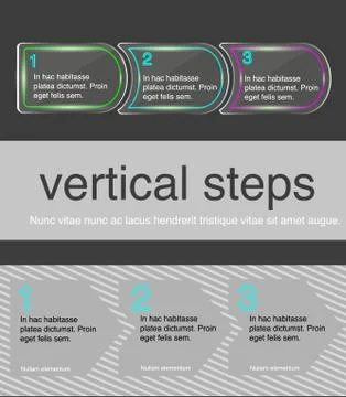 Vector horizontal steps Illustrazione stock
