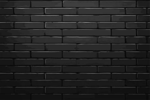 Vector horizontal texture of part of a gray brick wall Stock Illustration