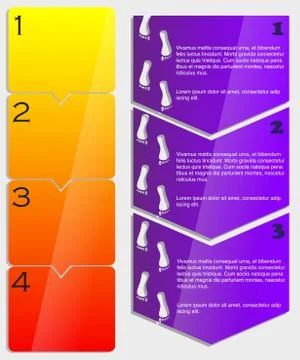 Vector horizontal, vertical steps. Illustrazione stock