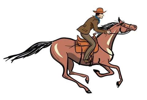 Vector horse rider Stock Illustration