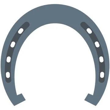Vector horseshoe icon isolated on white background Stock Illustration