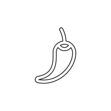 Vector hot chilli pepper illustration Stock Illustration