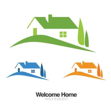 Vector house illustration icon or logo ready 库存插图