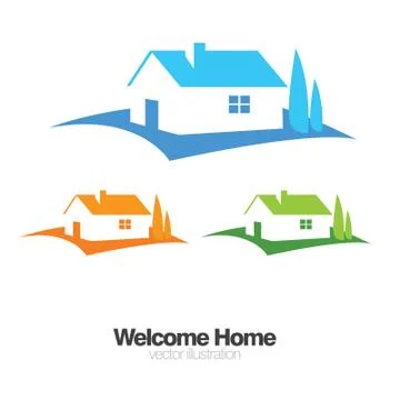Vector house illustration icon or logo ready 库存插图