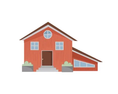 Vector house isolated Stock Illustration