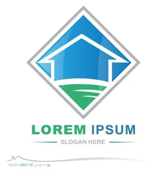 Vector house project Stockillustratie