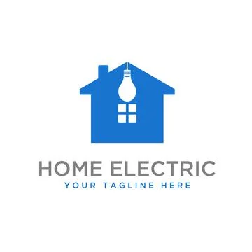 Vector of house shape and electrical components with an interesting concept Stock Illustration