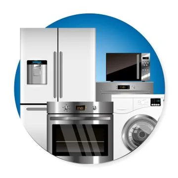 Vector household appliances Stock Illustration