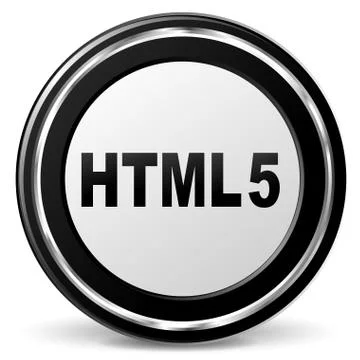 Vector html 5 icon Illustrazione stock