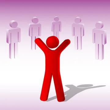 Vector human icons Stock Illustration