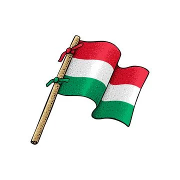 Vector of Hungarian Flag Stock Illustration