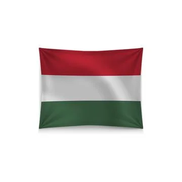 Vector Hungary flag Stock Illustration
