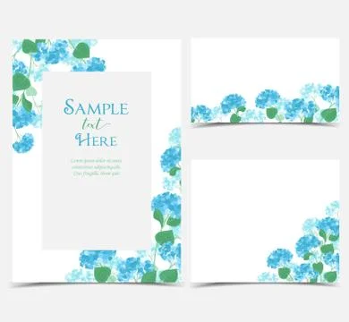 Vector hydrangea flower Stock Illustration