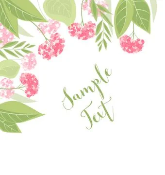 Vector hydrangea flower Stock Illustration