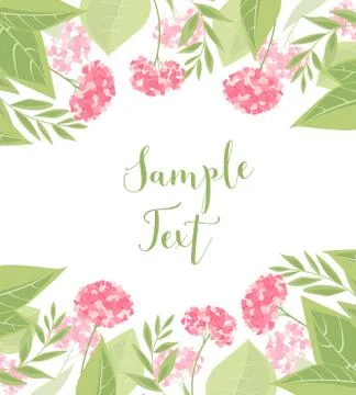 Vector hydrangea flower Stock Illustration