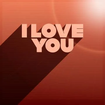 Vector i love you Stock Illustration