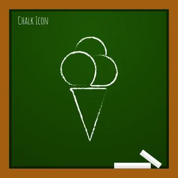 Vector ice-cream icon. Eps10 Stock Illustration
