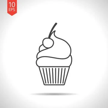 Vector ice-cream icon Stock Illustration