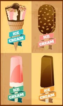 Vector ice cream Stock Illustration