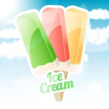 Vector ice cream Illustrazione stock