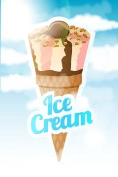 Vector ice cream Stock Illustration