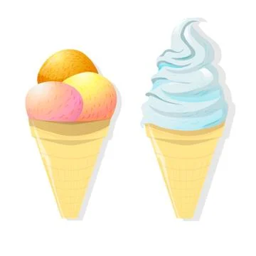 Vector ice cream object isolated Stock Illustration