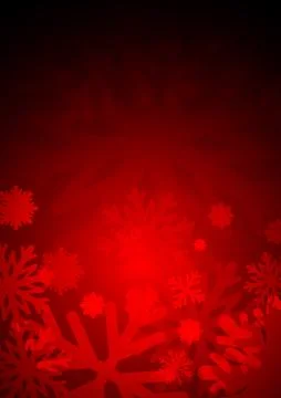 Vector : Ice crystal on red background Stock Illustration
