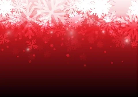 Vector : Ice crystal on red background Stock Illustration