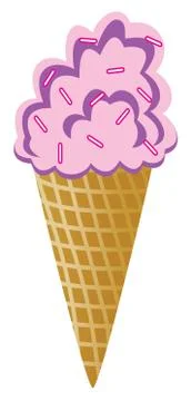 Vector icecream cone Stock Illustration