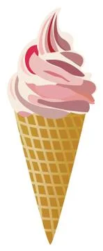 Vector icecream cone Stock Illustration