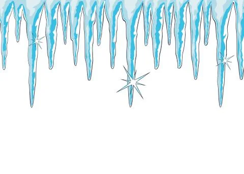 Vector  icicles Stock Illustration