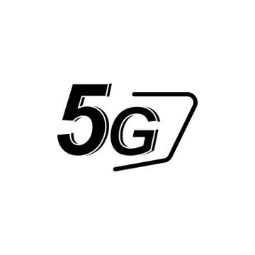 Vector icon 5G new generation high-speed internet. Stock Illustration