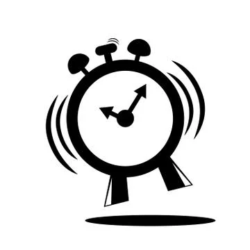 Vector Icon, Alarm Clock Illustrazione stock