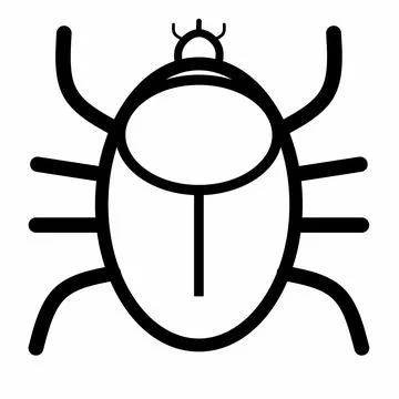 Vector icon of beetle イラスト素材
