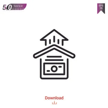Vector icon. Best modern, simple, isolated, flat icon for website design or m Illustrazione stock