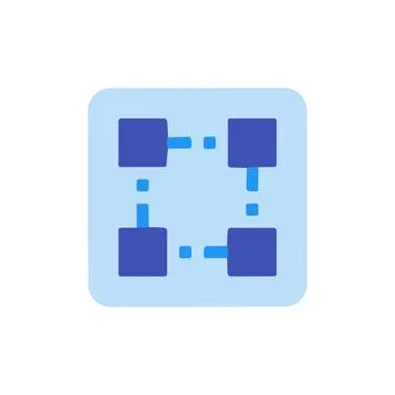 Vector icon of blockchain. Stockillustratie