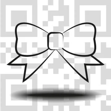 Vector icon bow Stock Illustration