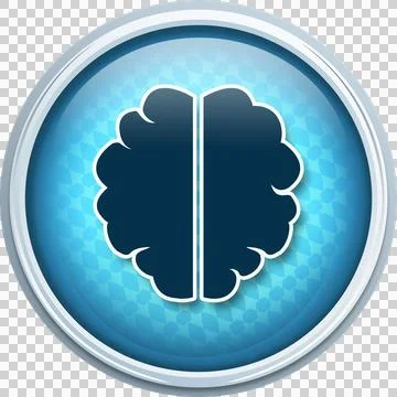 Vector icon of brain Illustrazione stock