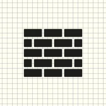 Vector icon bricks Stock Illustration
